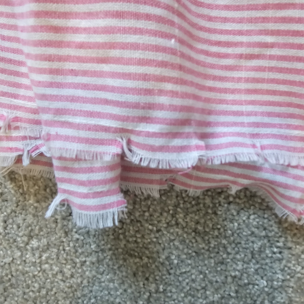 Umgee Pink Striped Tiered Dress - Picture 13 of 16
